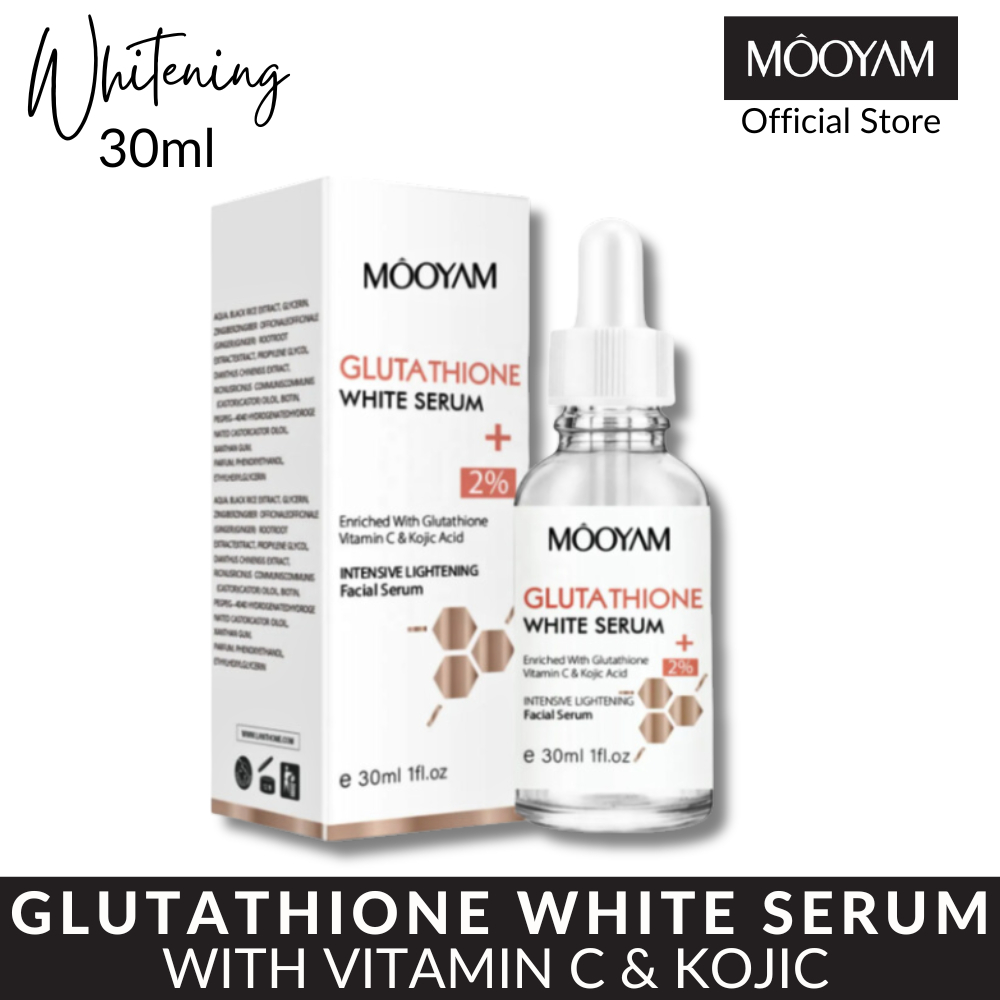 GLUTATHIONE WHITE SERUM ] MOOYAM Glutathione White Serum With Glutathione  Vitamin C And Kojic Acid