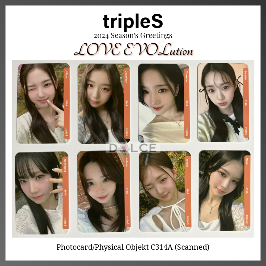 tripleS Photocards 2024 Season's Greetings LOVE EVOLution DCO Objekt