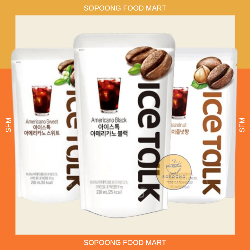 ICE TALK Iced Coffee Korean Pouch Drink 230ml