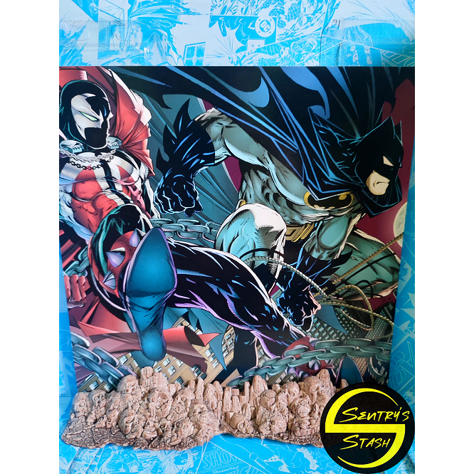 DC Multiverse Batman V Spawn 2pack - Backdrop with Diorama Base ...