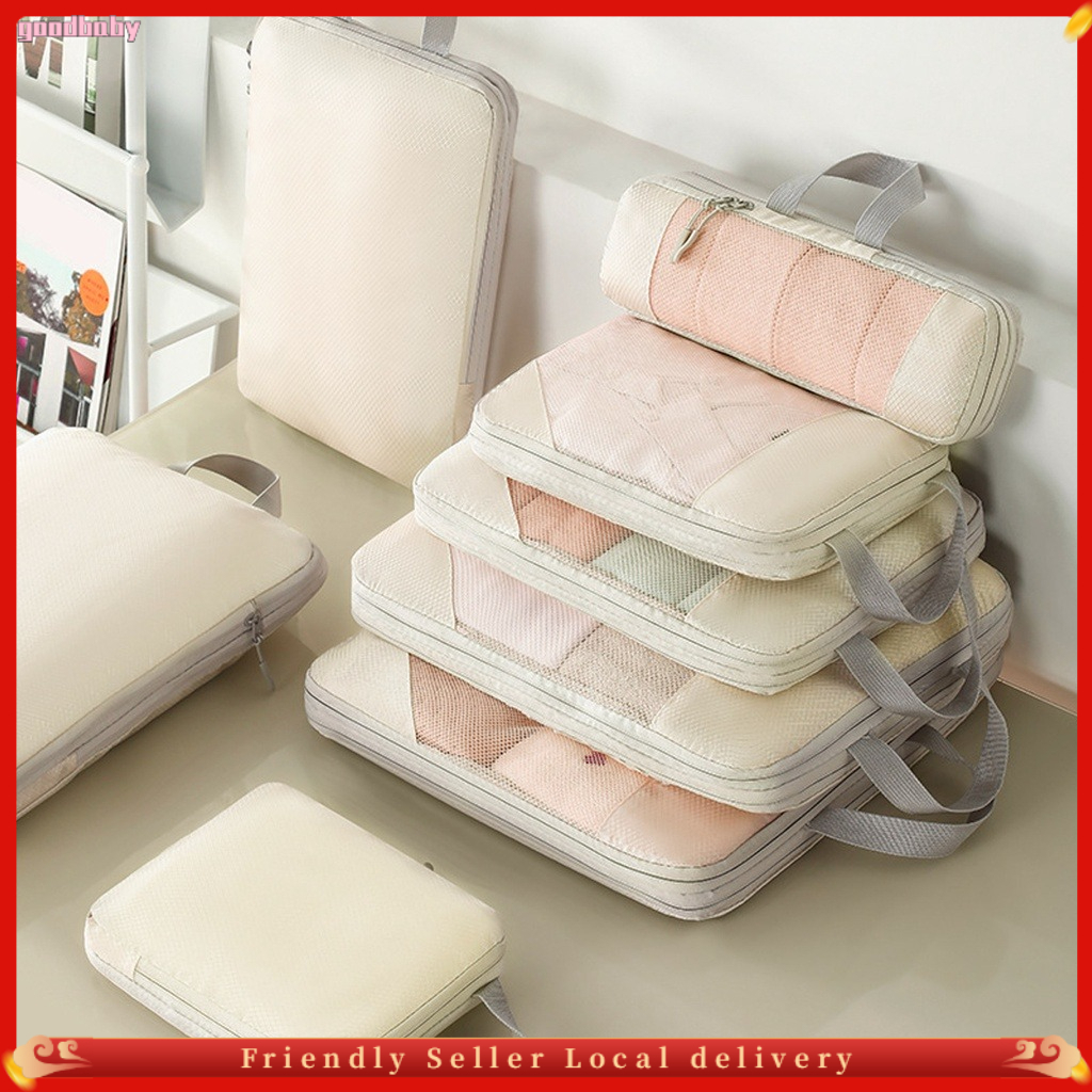 Compression Travel Organizer Bag Set of 5 Luggage Expansion Bag Travel ...