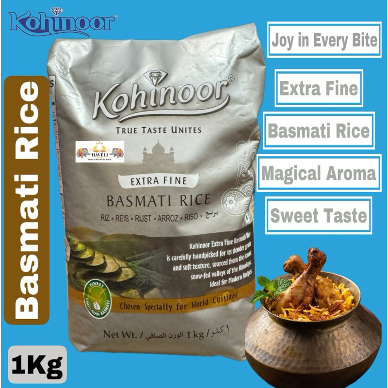 Kohinoor 1Kg Extra Fine Basmati Rice | Shopee Philippines