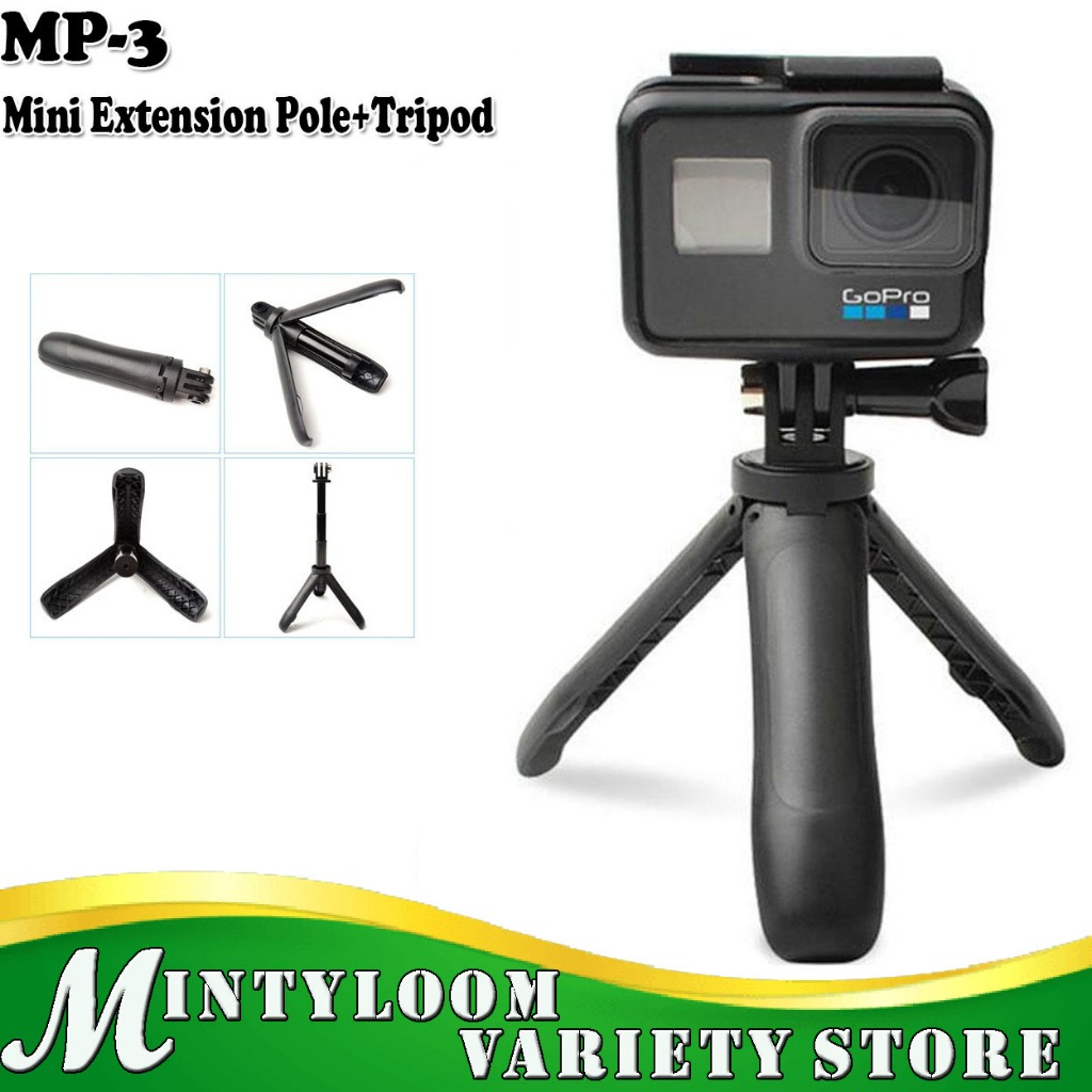 MP-3 Mini Selfie Stick Tripod Extendable Monopod Mount SHORTY | Shopee ...