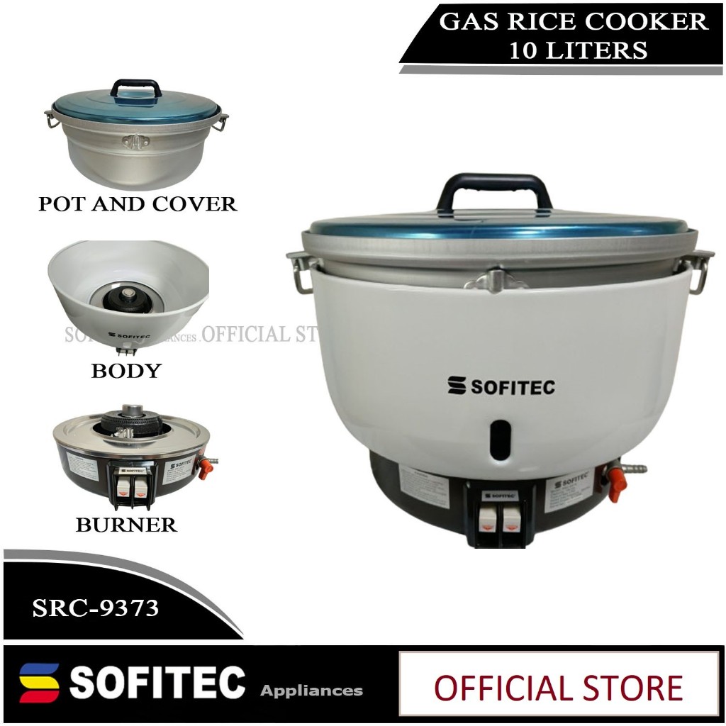 Sofitec Heavy Duty 10Liters Commercial LPG Gas Rice Cooker SRC-9373 ...