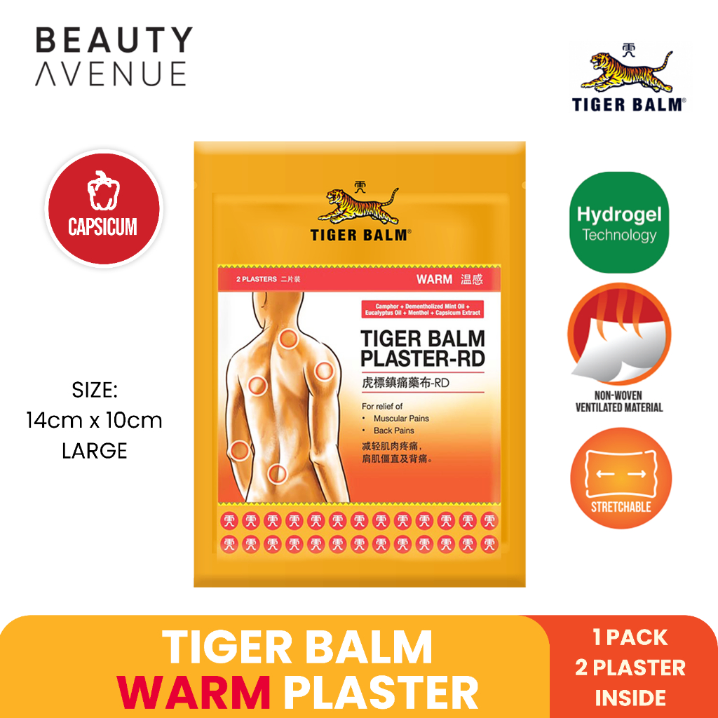Tiger Balm Plaster Warm Large (2s) | Shopee Philippines