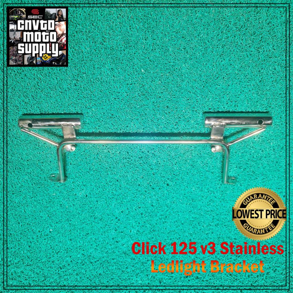 Stainless Ledlight bracket Click 125 V3 | Shopee Philippines