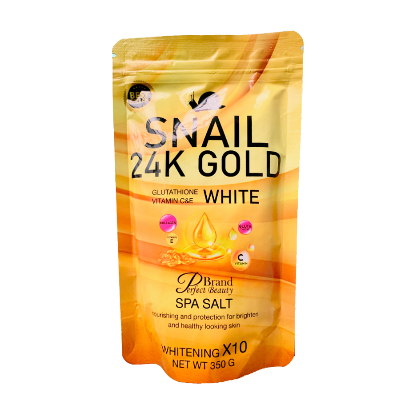 Perfect Beauty Snail 24K Gold Spa Salt Scrub 350g | Shopee Philippines