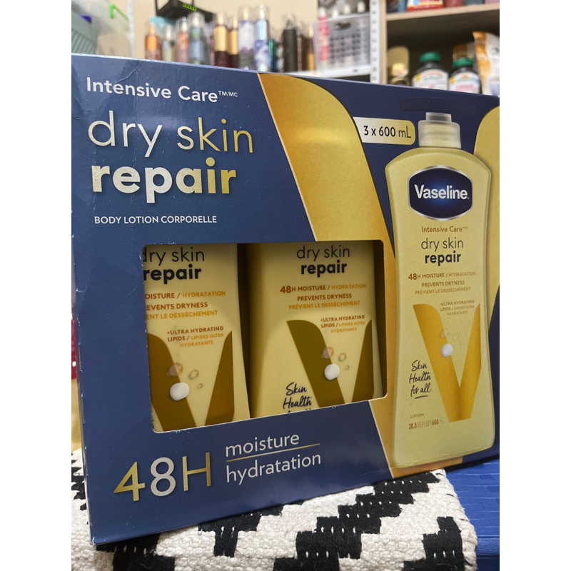 vaseline-dry-skin-repair-set-3x-600ml-new-pachaging-shopee