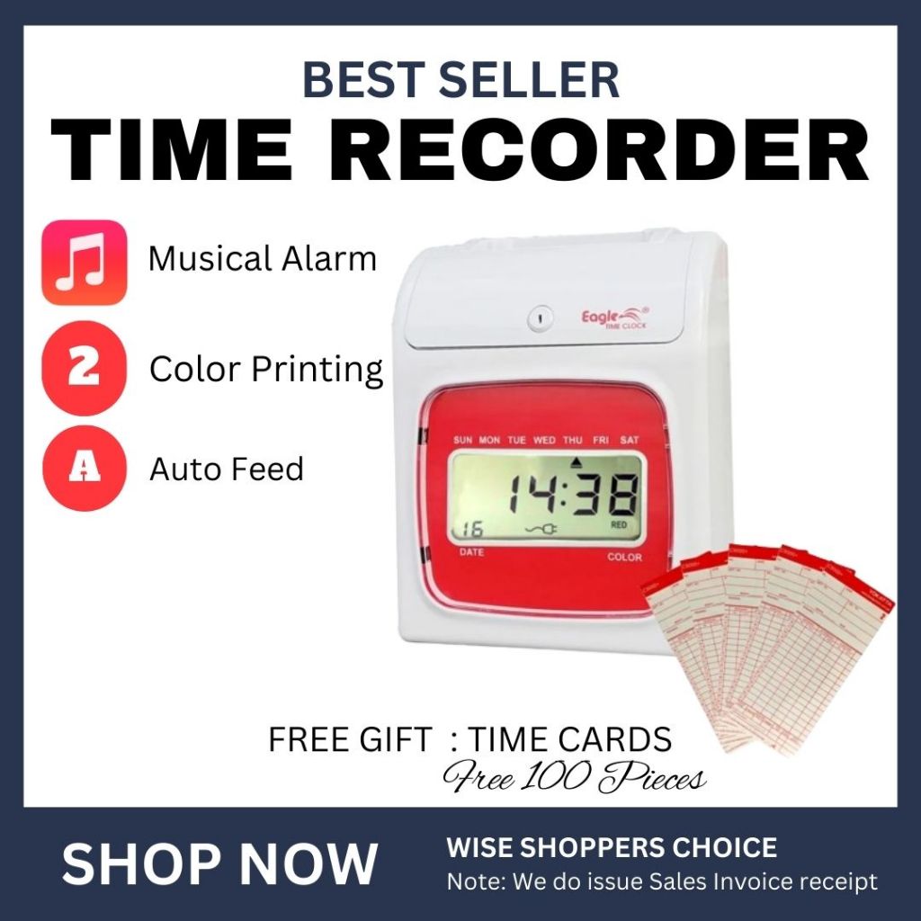 Time recorder bundy clock Bundy clock Electronic time recorder