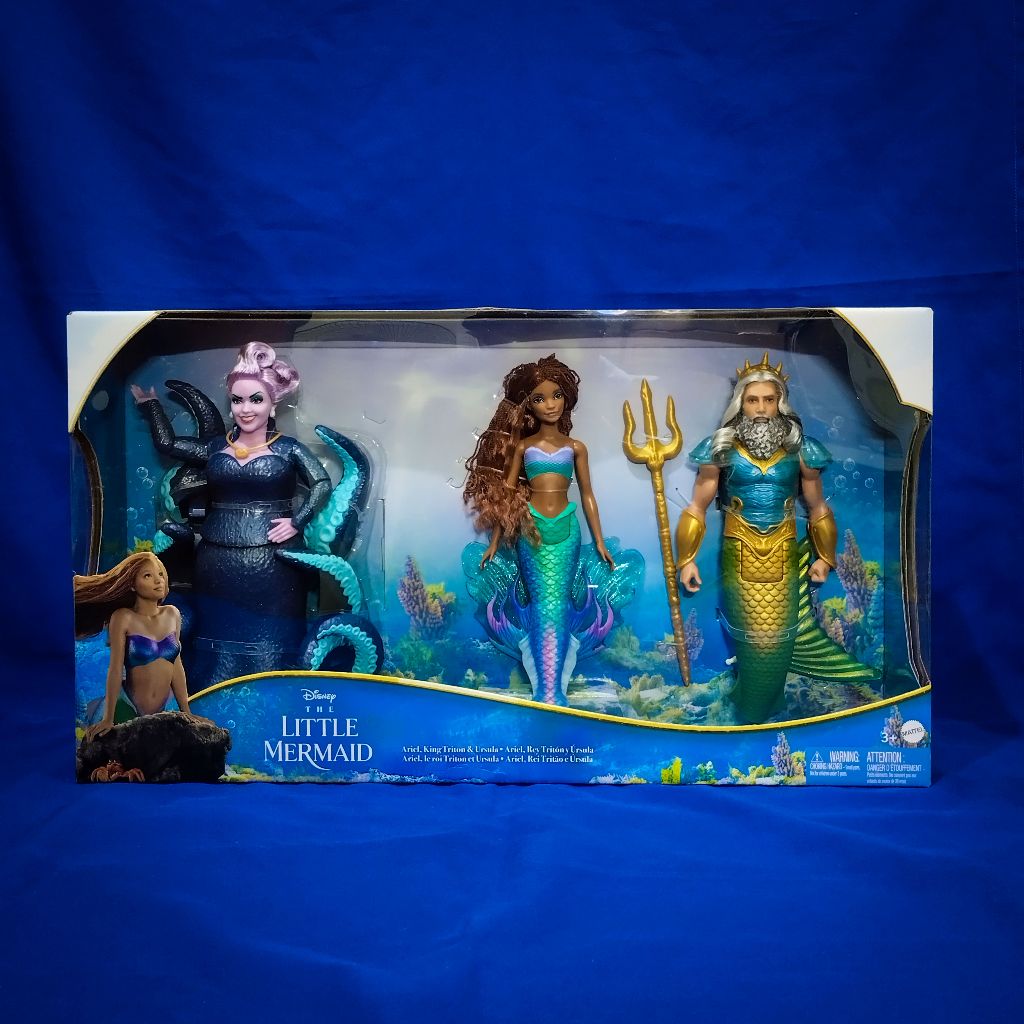 PRE-ORDER Live Action The Little Mermaid Ariel, King Triton & Ursula ...