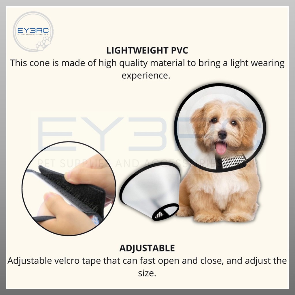 Elizabethan Collar Translucent (E-Collar) | Shopee Philippines
