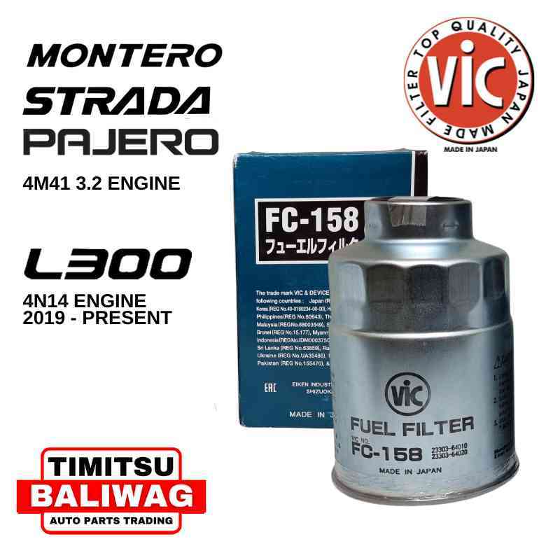 VIC FUEL FILTER FOR MONTERO / STRADA / PAJERO 3.2 4M41 ENGINE, L300 ...