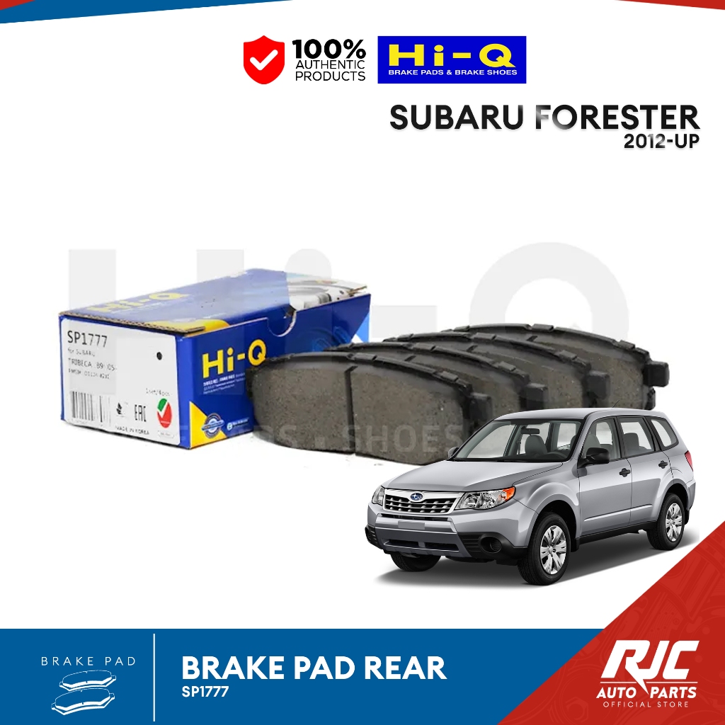 HIQ BRAKE PAD SUBARU FORESTER REAR 20122017 SP1777 Forester 1SET