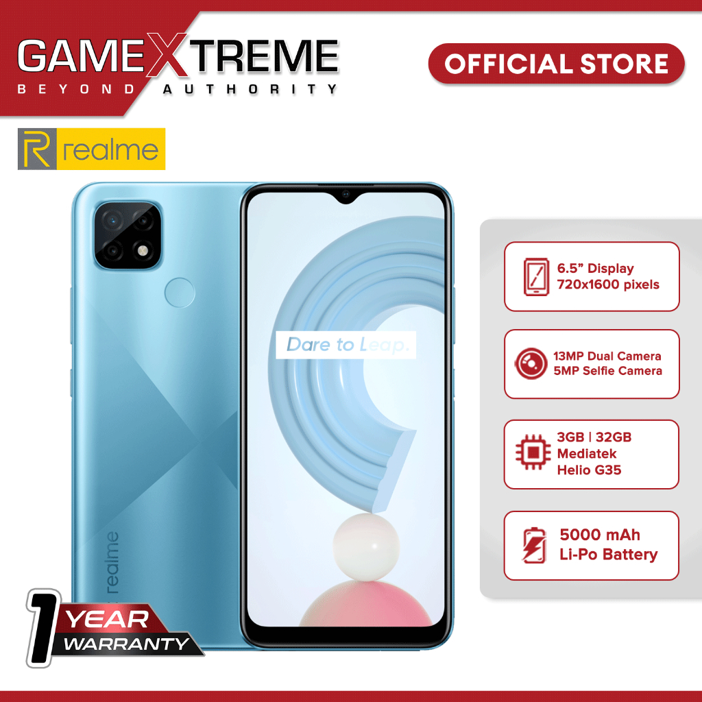 Realme C21 3gb/32gb Cross Blue | Shopee Philippines