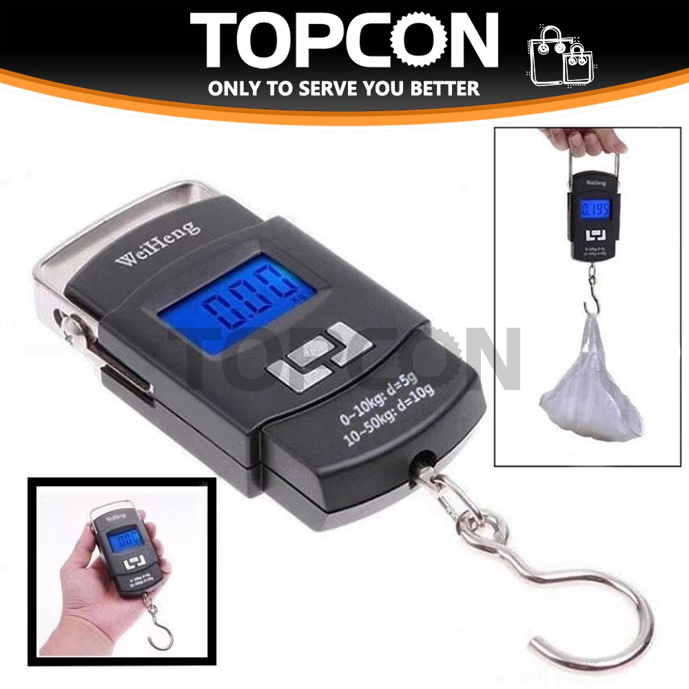 50kg X 10g Digital Scale Hanging Electronic Fishing Scale For Kitchen And  Jewelry Pocket Scale