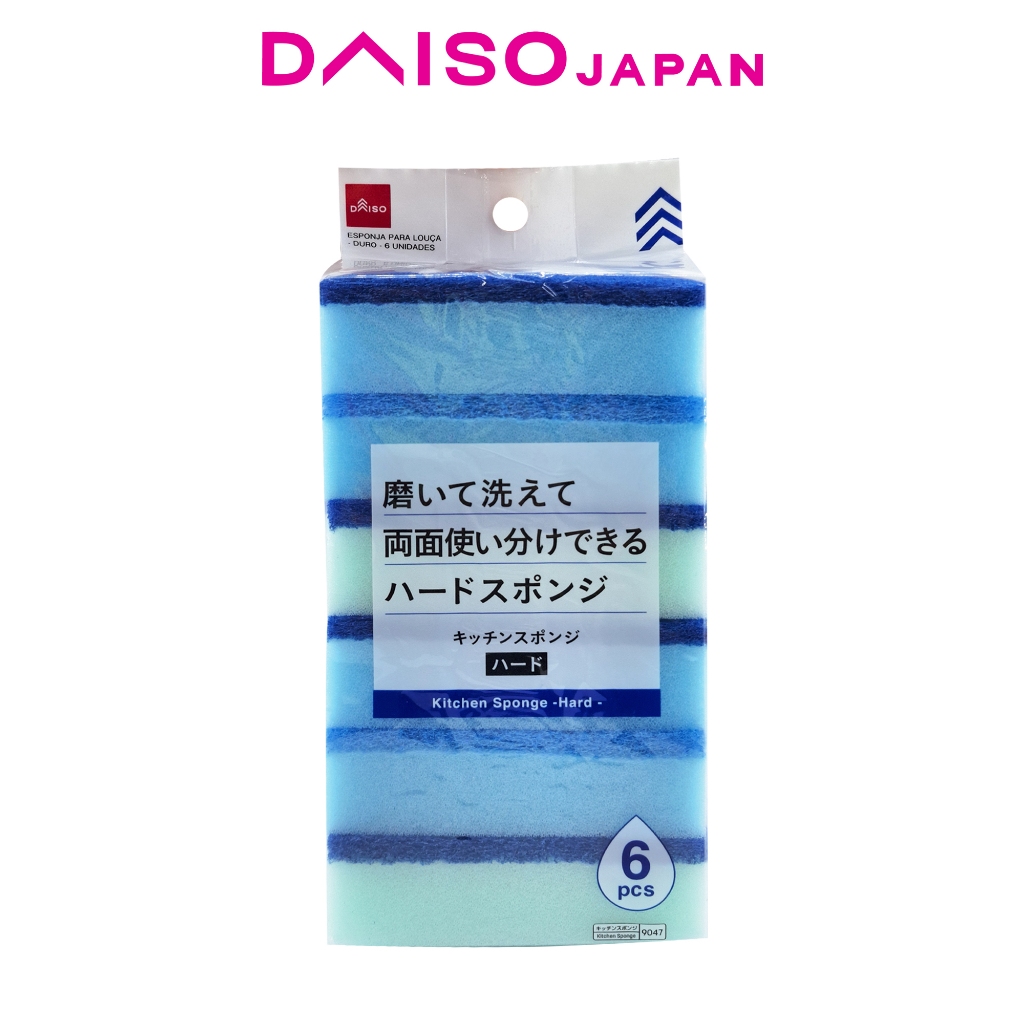 Daiso Kitchen Sponge (Hard, 6 pieces) Shopee Philippines