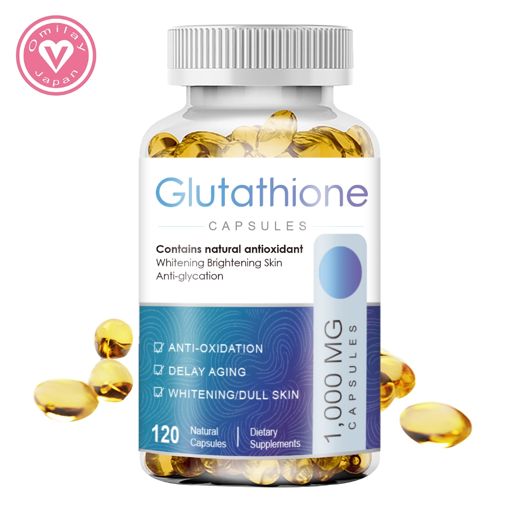 omilay glutathione Omilay Glutathione Capsule with Vitamin C Skin Whitening Capsule Anti Aging  Glowing Skin Supplements