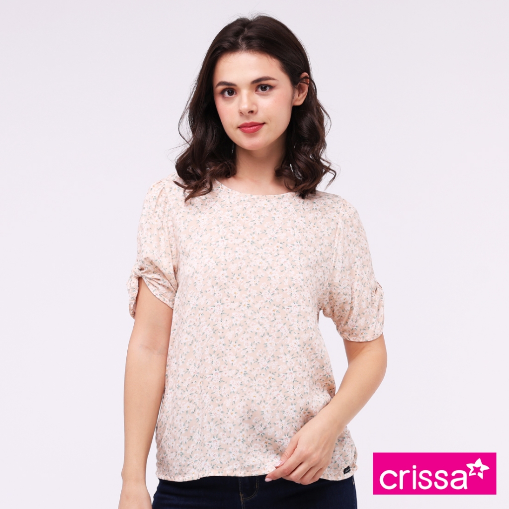 Crissa Woven Printed Rayon Short Sleeves Blouse CSFT18-0251 | Shopee ...