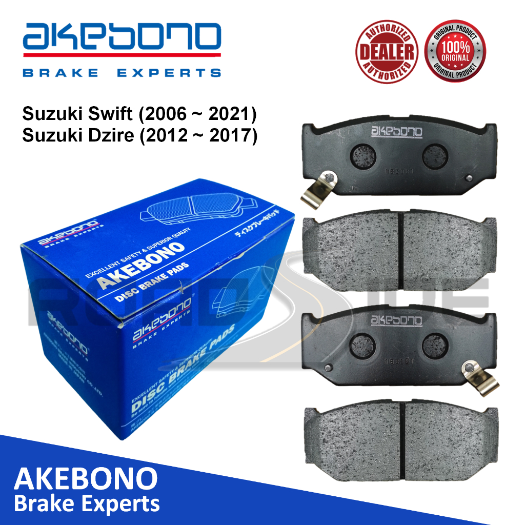 Akebono Front Brake Pads for Suzuki Swift (2006 2021) and Suzuki