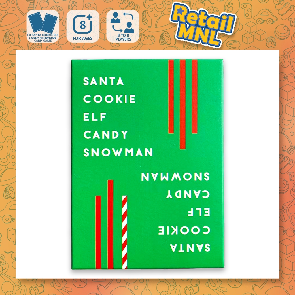 Retailmnl Santa Cookie Elf Candy Snowman Card Game Board Games | Shopee ...