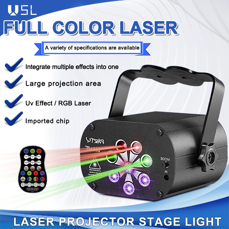 USL Laser Projector Stage Light LED RGB Party KTV Club DJ Disco Lights ...