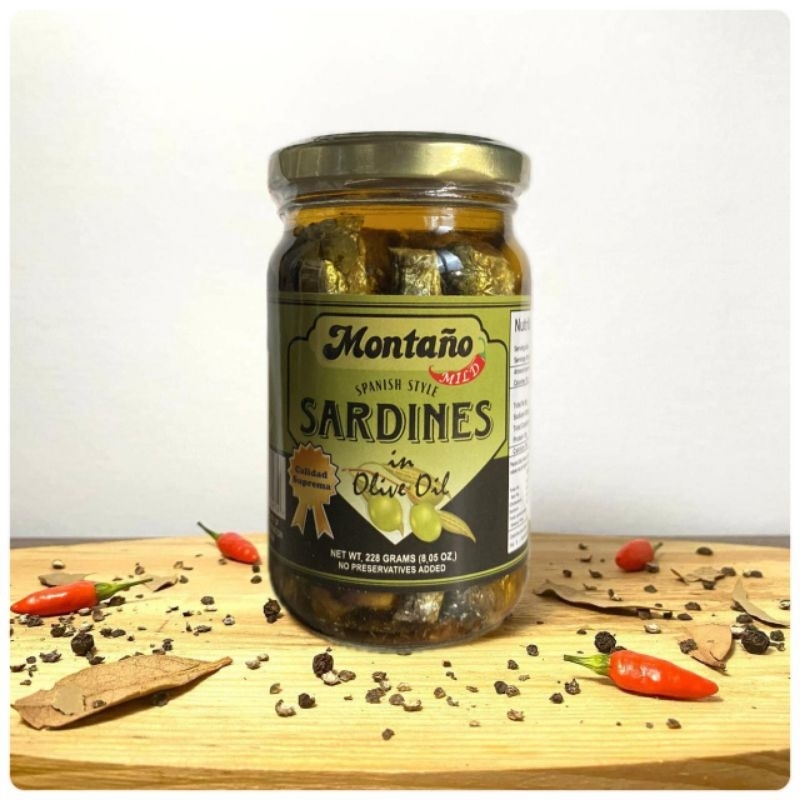 Montaño Spanish Style Sardines in Olive Oil (PER BOTTLE) Shopee