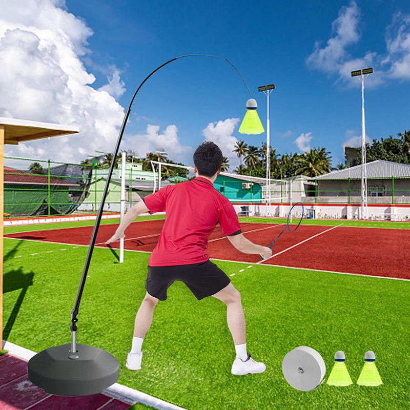 Badminton Trainer Device Self Practice Trainer Aid Beginner 40 Elastic ...