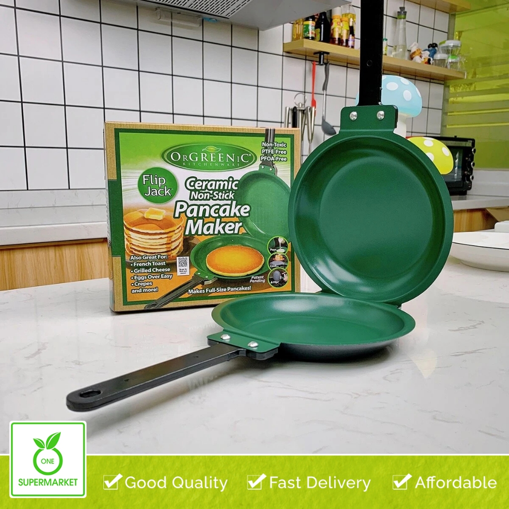 Double Sided Frying Pan Non Stick Folding Omelette Pan As230 Shopee Philippines 1602