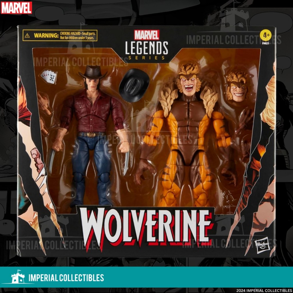 MARVEL Legends Series Logan Vs Sabretooth, Wolverine 50th Anniversary ...