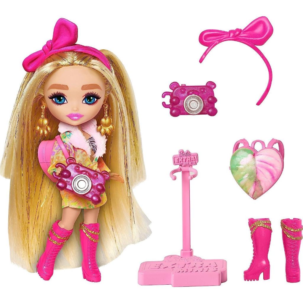 Barbie Extra Fly Minis Travel Doll, Safari Look with Extra Long ...