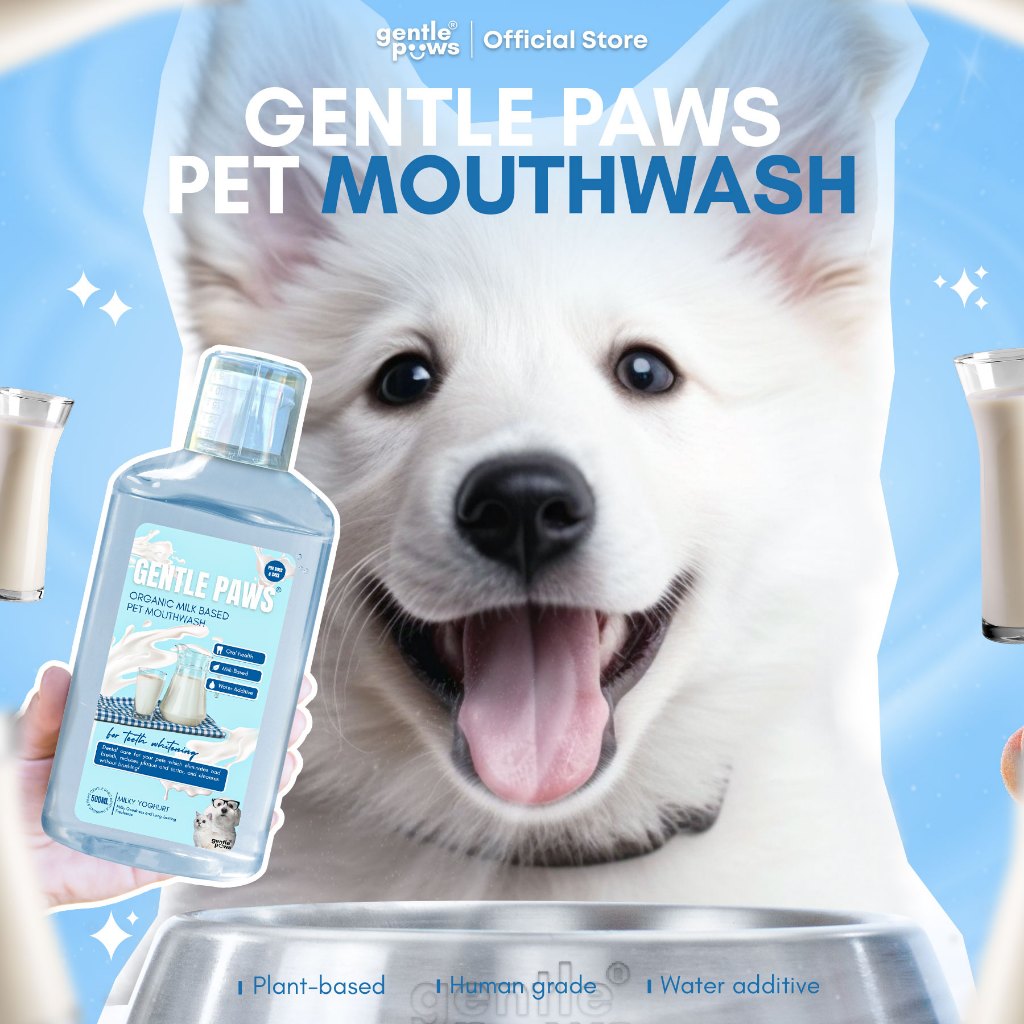 Gentle Paws Pet Mouthwas Dog Dental Care for Dogs Suitable for All Dogs,  Water-Based Formula