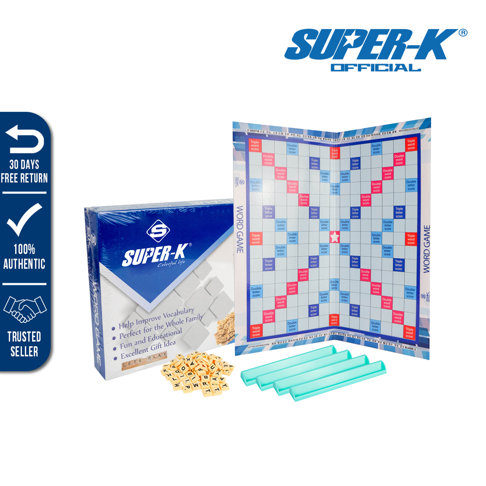 SuperK SKG01 Scrabble Word Board Game x 1 set Shopee Philippines