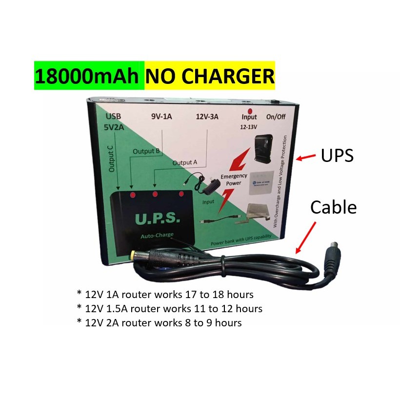 Uninterruptible Power Supply (UPS) for Routers (PLDT, Converge, Sky ...