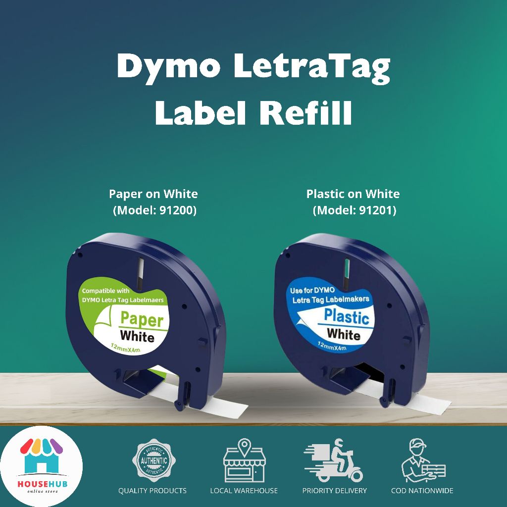 DYMO LetraTag Label Tape Refill | Shopee Philippines