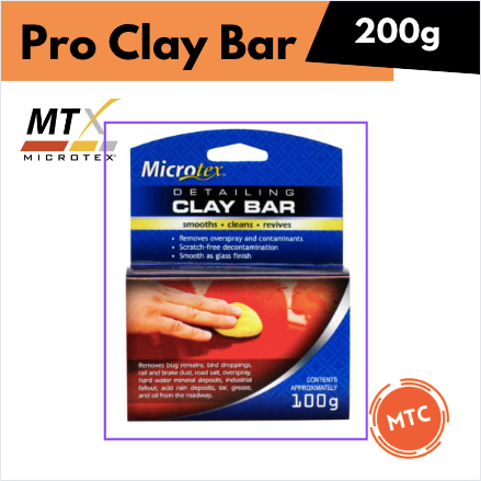 Microtex Pro Clay Bar (4pcs.) (Smooths, Cleans, Revives) (200g ...