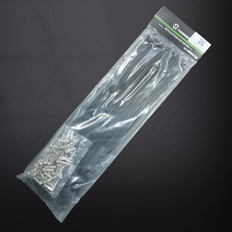 TOSEEK Stainless Bike Spokes and Nipples 26/27.5/29er 72 Pcs MTB Wheel