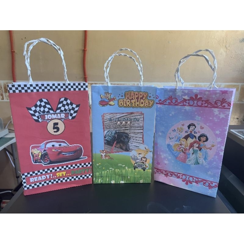 personalized loot bags MESSAGE FOR INQUIRIES Any theme design that you ...