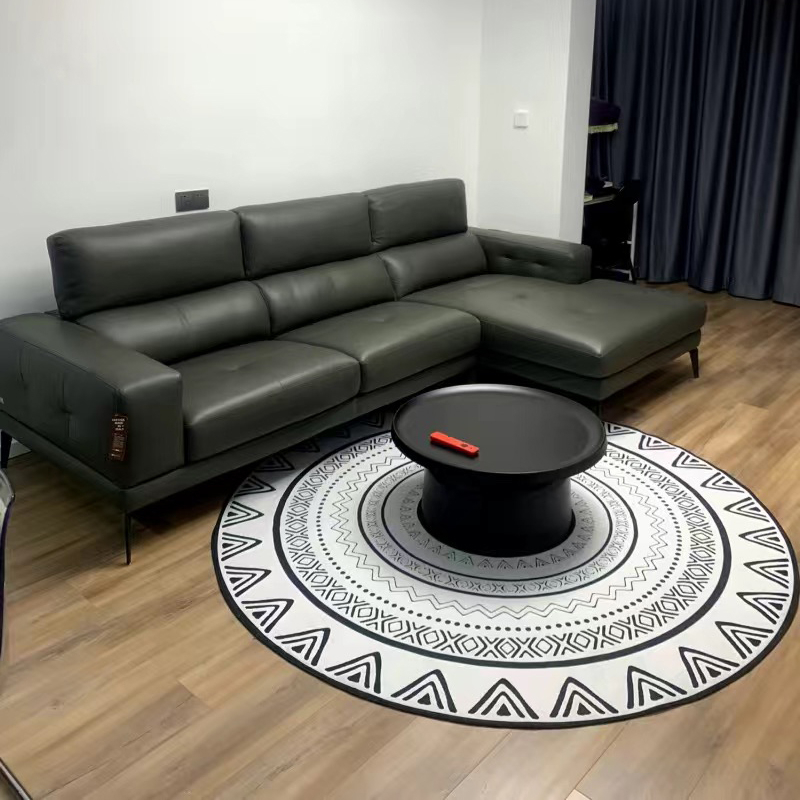 80/100/120CM Office Chair Mat Round Carpet Crystal Velvet Carpet 3D ...