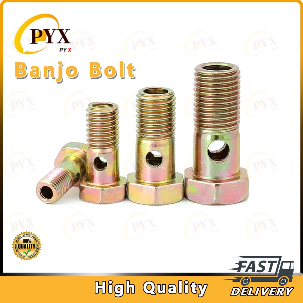 1Pcs Diesel Engine Fuel Pipe Screw M6 M8 M10 M12 M14 M16 M18 M20 Hollow ...