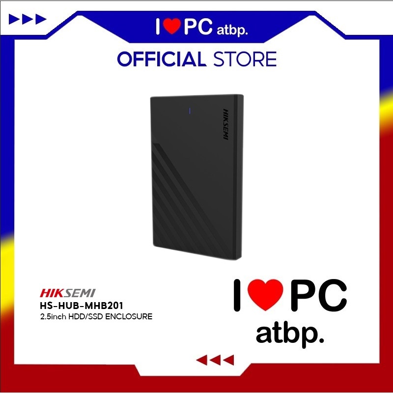 HIKSEMI HS-HUB-MHB201 2.5inch HDD/SSD ENCLOSURE (ABS, Black, USB 3.0 ...