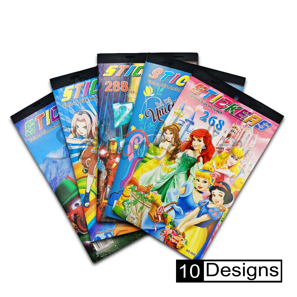 Character Sticker Book Various Size Included | Shopee Philippines