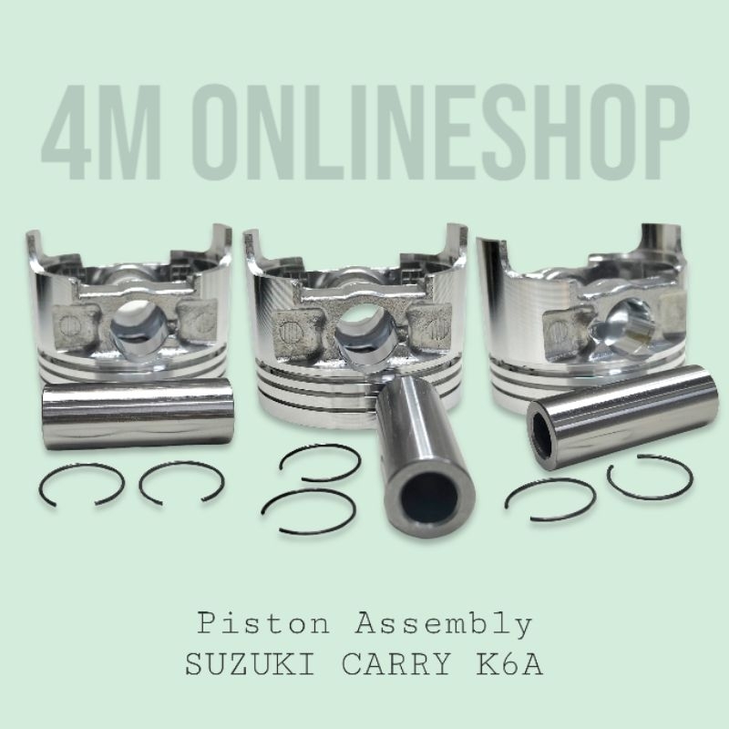 4M PISTON ASSEMBLY K6A ( set ) fit for SUZUKI CARRY SURPLUS JAPAN CAR ...