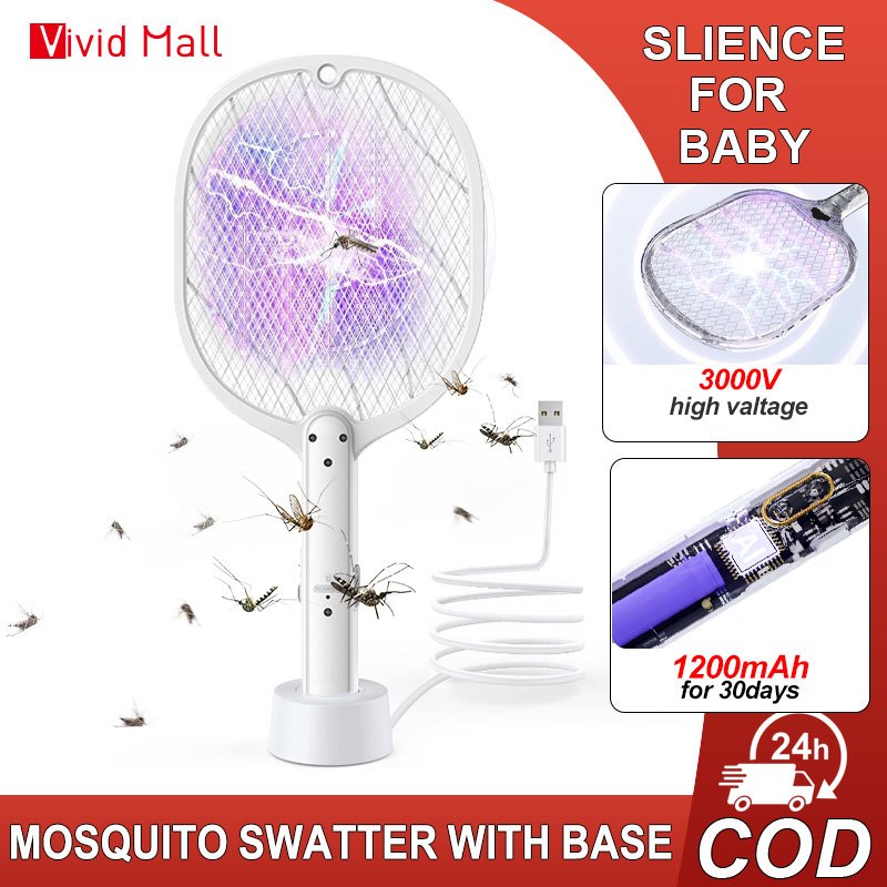 Vivid Premium Mosquito Killer Racket Electric Mosquito Swatter ...