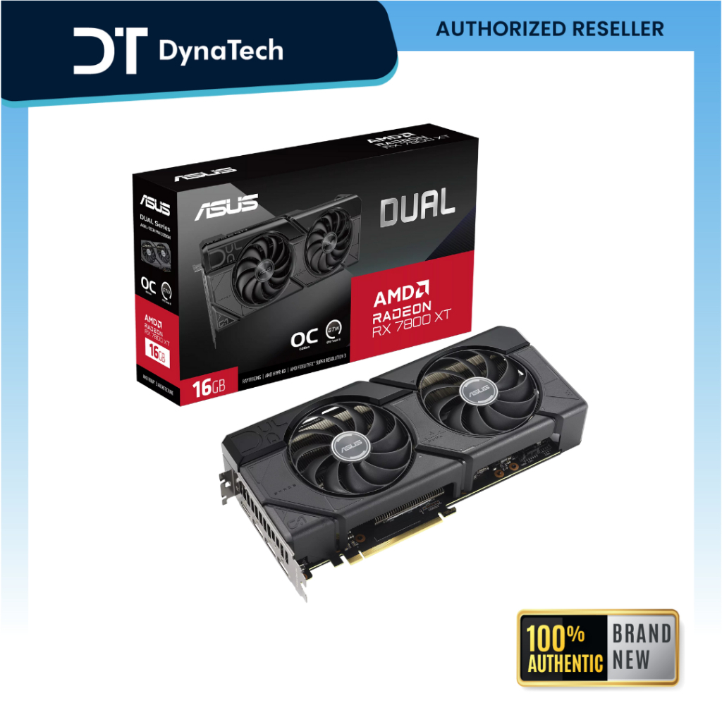 Asus Dual RX 7800 XT OC 16GB GDDR6 Graphics Card DUAL-RX7800XT-O16G ...