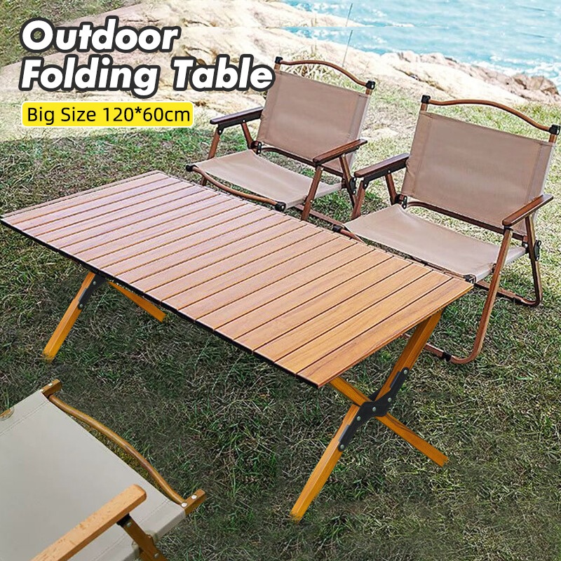Camping Table And Chair Aluminum Foldable Table With Bag Outdoor Picnic