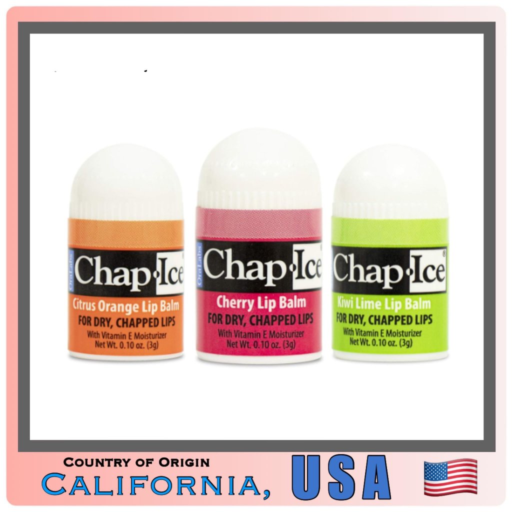 Chap-Ice Lip Balm for Chapped, Dry, or Windburned Lips | Pocket Size ...