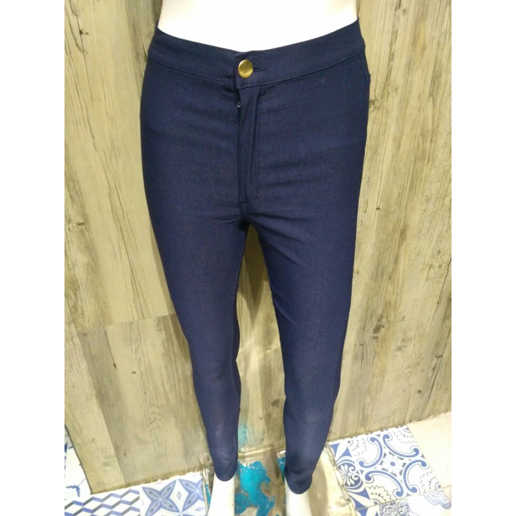 H&M Divided Navy Blue Jeggings Leggings Pants Overruns | Shopee Philippines