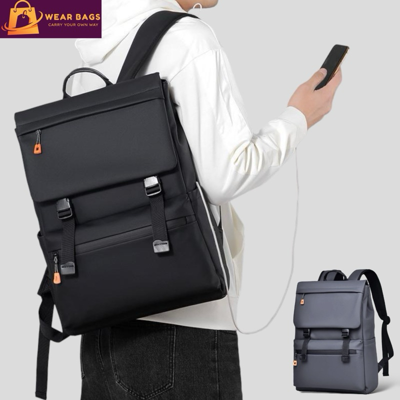 Men’s Trendy Backpack Waterproof Backpack High School College Student ...