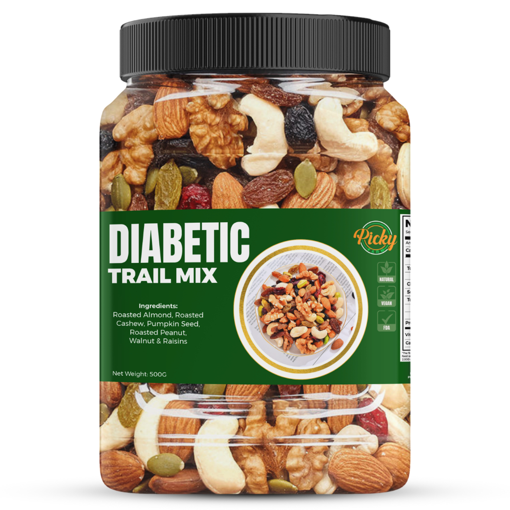 Picky Diabetic Trail Mix Trail Mixed Fruits and Nuts Shopee