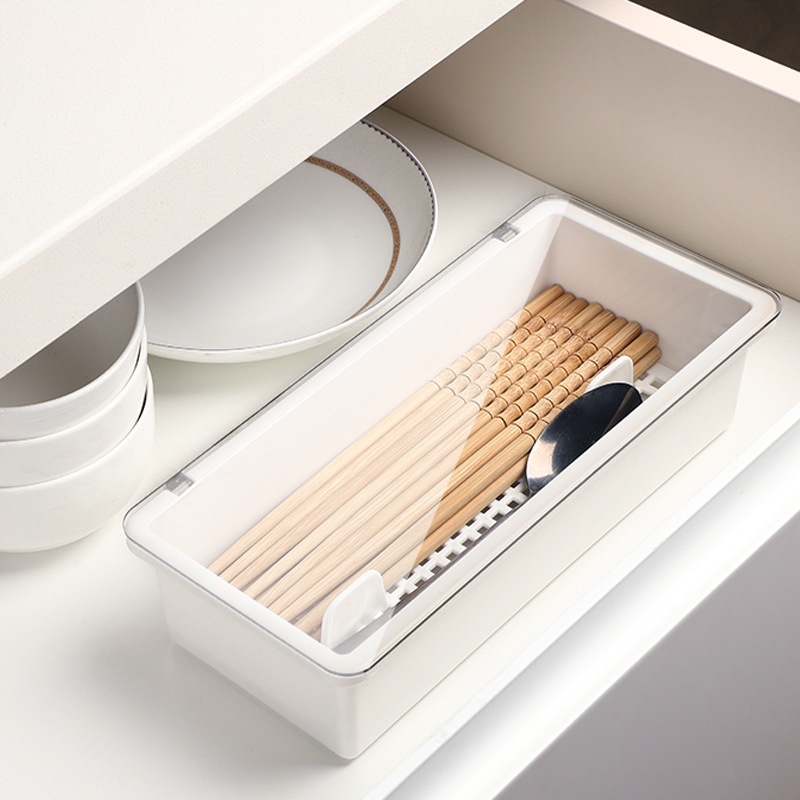 Chopsticks Box Dust-proof Tableware Storage Box Plastic Utensils ...